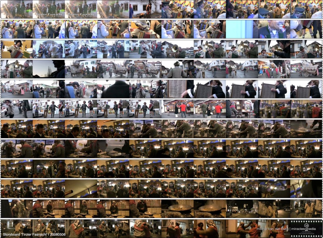Storyboard 'Tiroler Fasnacht' | 20080506