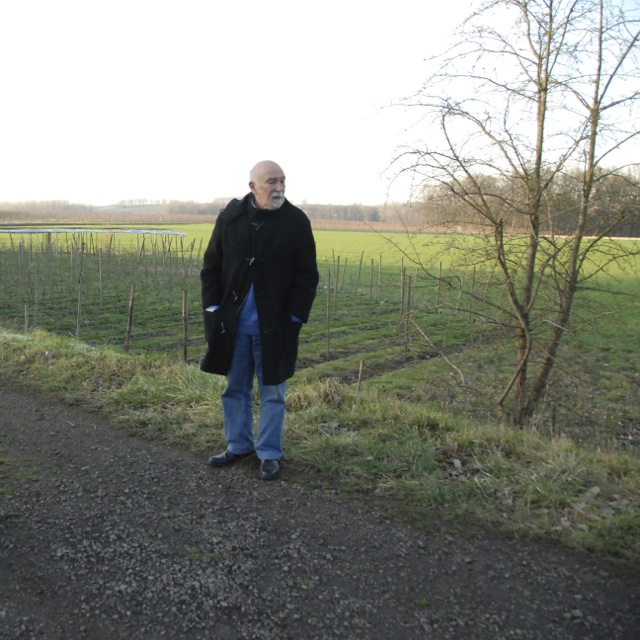 In a scene from the film “Transport XX to Auschwitz,” Simon Gronowski stands at the spot where he jumped from the train 70 years ago - near the village of Kuttekoven. (Photo: Marc Van Roosbroeck)