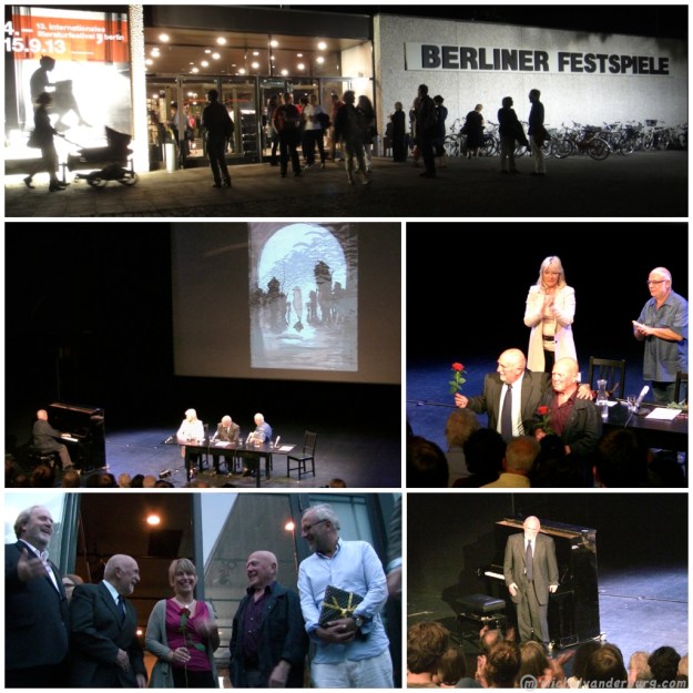 Simon Gronowski and Koenraad Tinel present "Finally Free after 70 years" on Sept. 7, 2013 at the 13th Internationales Literaturfestival Berlin