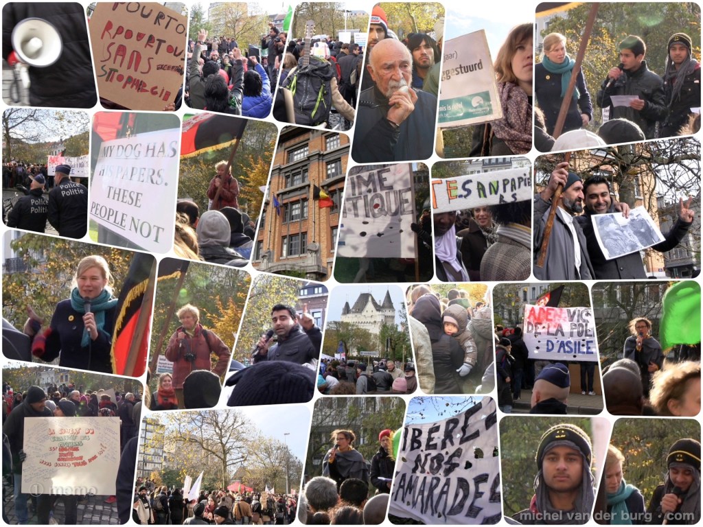 Justice! Very successful solidarity march by Belgians and Afghans for the Afghan refugees in Brussels , today 2 years ago (20 nov 2013). Many are now regularized. 