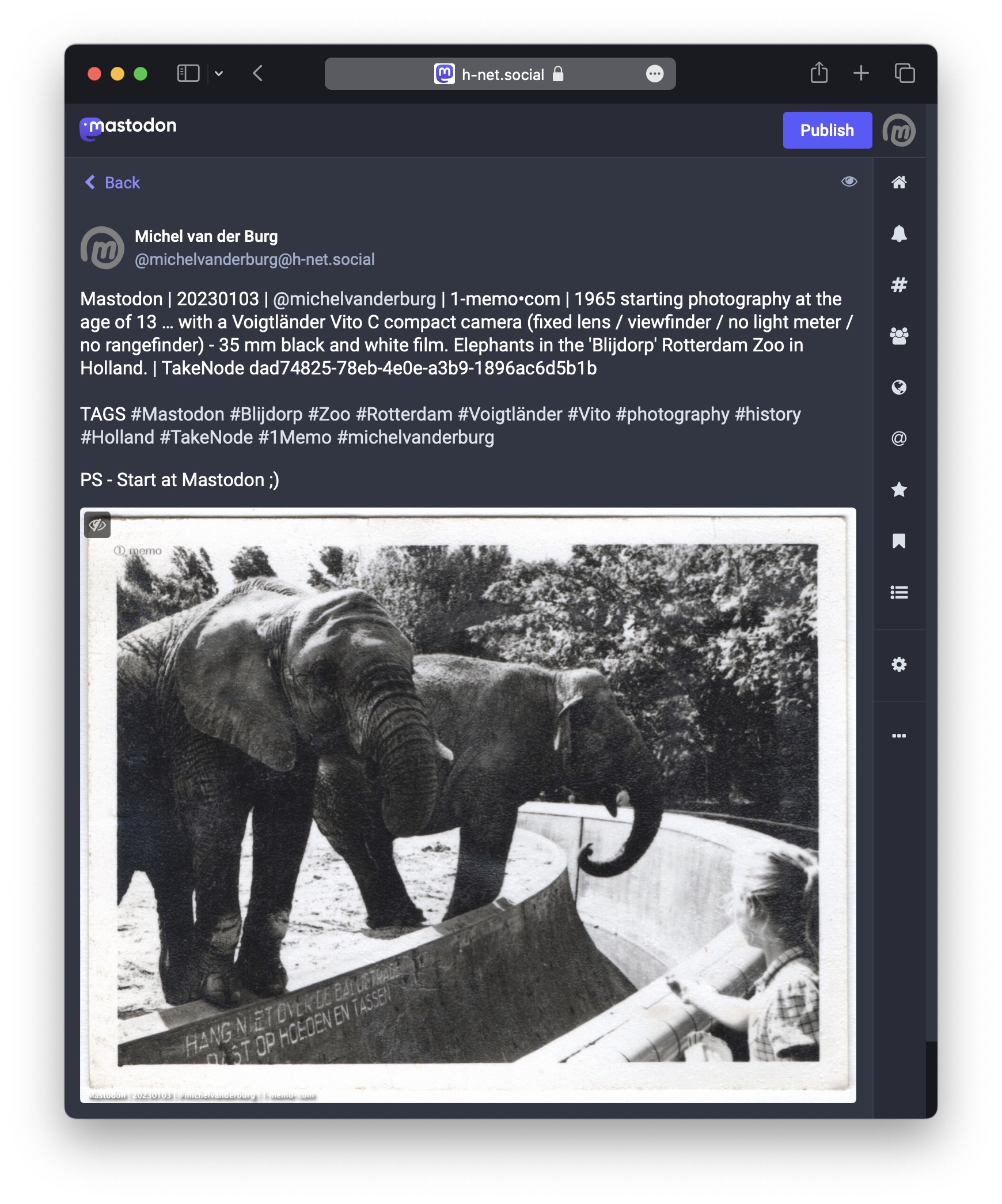 Start at Mastodon | 20230103